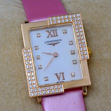 《寶萊精品》Longines 浪琴金白方長型手動男子錶 歷史價格詳細信息
