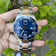 浪琴 LONGINES 型號L37823567 半金黑面 深海征服者 錶徑43mm 自動機芯 2023/MAY 新品 歷史價格詳細信息