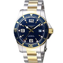 浪琴錶 LONGINES 深海征服者 44mm 藍浪鬼 L38414966 藍水鬼 300m 機械自動上鏈 錶況內詳 歷史價格詳細信息