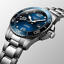 浪琴錶 LONGINES 深海征服者 44mm 藍浪鬼 L38414966 藍水鬼 300m 機械自動上鏈 錶況內詳 歷史價格詳細信息