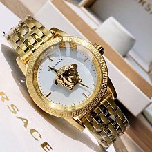 現貨VERSACE Palazzo Empire 金色艾杜紗配粉色面錶盤 粉紅色皮革錶帶 石英 女士手錶VCO030017 凡賽斯腕錶 歷史價格詳細信息