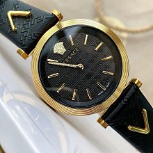 現貨VERSACE V-Race 金色框 黑色面錶盤 金色配銀色不鏽鋼錶帶 石英 男士手錶 VEBV00519 凡賽斯腕錶 歷史價格詳細信息
