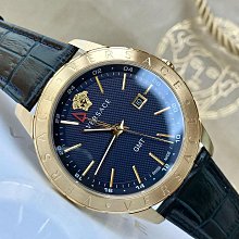 現貨VERSACE Univers GMT 褐色錶盤 黑色皮革錶帶 石英 男士手錶 VEBK00218 歷史價格詳細信息