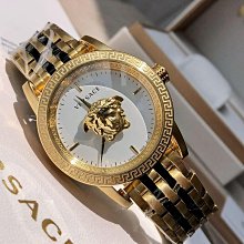 現貨VERSACE Palazzo Empire 金色艾杜紗配粉色面錶盤 粉紅色皮革錶帶 石英 女士手錶VCO030017 凡賽斯腕錶 歷史價格詳細信息
