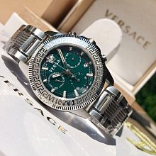 現貨VERSACE Greca Logo 藍色面錶盤 銀色不鏽鋼錶帶 石英 女士手錶 VEVH00520 歷史價格詳細信息