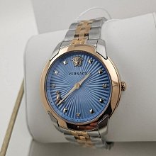 現貨VERSACE V-Race 金色框 黑色面錶盤 金色配銀色不鏽鋼錶帶 石英 男士手錶 VEBV00519 凡賽斯腕錶 歷史價格詳細信息