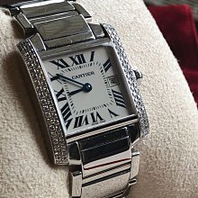 卡地亞手錶 Cartier  PARIS VERMEIL TANK QUARTZS仕女手錶 歷史價格詳細信息