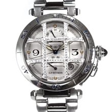 CARTIER 卡地亞   Pasha C Meridian W31029M7 腕錶  自動機械式 日本現貨 包郵包稅 9.5成新【BRAND OFF】 歷史價格詳細信息