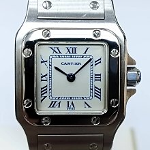 【發條盒子K0030】CARTIER 卡地亞 SANTOS山度士 羅馬白面石英 不銹鋼經典女錶款 1565 價格比較,價格查詢,歷史價格詳細信息