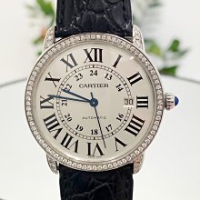 金運名錶當舖 Cartier 卡地亞 Santos 100 2878 中型款 自動機芯 玫瑰金 精鋼34 皮革 單錶現貨Y60 歷史價格詳細信息