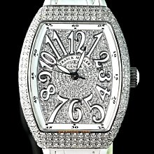 [現貨] Franck Muller 法蘭克穆勒 5000 H Heart 酒桶形 紅色數字面 原鑲大鑽圈 18白K金 WS1026 歷史價格詳細信息