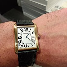 *** 卡地亞坦克Cartier tank must de vermeil*** 歷史價格詳細信息