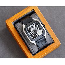 卡地亞山度士滿鑽系列40mm*14mmcal全自動機械機芯藍寶石鏡面玻璃頭層牛皮帶原裝扣經典的殼形 歷史價格詳細信息