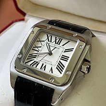 Cariter 卡地亞 山度士 Santos 100 計時 44MM 白鋼 豪華鑽錶 藍氣球 歷史價格詳細信息