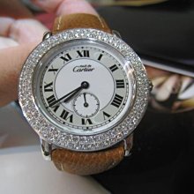 【愛錶回春中心】  Cartier 加鑲鑽後 再鍍白K..... (專業代鑲鑽石 回春.請自備錶)~ 歷史價格詳細信息
