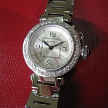 【愛錶回春中心】  Cartier 加鑲鑽後 再鍍白K..... (專業代鑲鑽石 回春.請自備錶)~ 歷史價格詳細信息