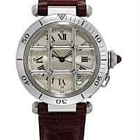 Cartier pasha 法國限定滿滿小logo配滿鑽面盤 井字後鑲鑽錶 36mm 機械錶 #無誠勿擾 歷史價格詳細信息