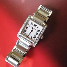 【愛錶回春中心】  Cartier 加鑲鑽後 再鍍白K..... (專業代鑲鑽石 回春.請自備錶)~ 歷史價格詳細信息