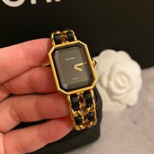 CHANEL Premiere 香奈兒 經典 金色 皮穿鍊手錶 首映錶 石英錶 M號 方糖 歷史價格詳細信息