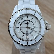 鑫泰典精品 香奈兒CHANEL J12 盒單齊全 自動上鍊 白色陶瓷 白陶  非石英 氣質女錶 特價中 歷史價格詳細信息