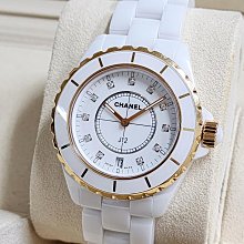 【個人藏錶】 CHANEL 香奈兒 J12 H3837 白色陶瓷 小秒針 自動上鏈機械錶 36.5mm 全套 2018年 台南二手錶 歷史價格詳細信息