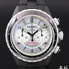 CHANEL 香奈兒  J12 黑色 陶瓷 38mm 機械腕錶. 歷史價格詳細信息