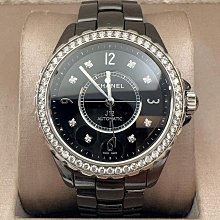 CHANEL 香奈兒  J12 黑色 陶瓷 38mm 機械腕錶. 歷史價格詳細信息