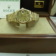 Rolex勞力士15038 蠔式日誌型18K黃金自動腕錶 ~ 附原廠保單..... 歷史價格詳細信息