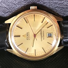 【CYMA】CYMA司馬 瑞士錶 羅馬白面 日期星期顯示 鍍金不銹鋼 經典男錶 歷史價格詳細信息
