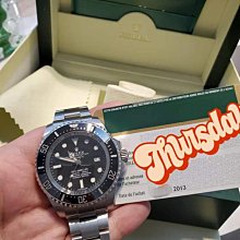 ROLEX 勞力士 116660 Deepsea 海使  全膜 3900M LR497 歷史價格詳細信息