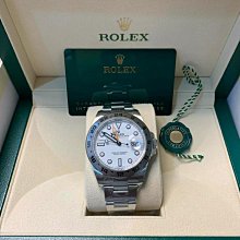 ROLEX 勞力士 216570 Explorer ll 2018/08卡 探險家二號白面橘針兩地時區 大眾當舖B104 歷史價格詳細信息