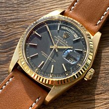 ROLEX勞力士1803/ 18K金稀有特殊原版灰黑色面  *已交誼* 歷史價格詳細信息
