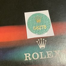HAPPY DAY -  原裝勞力士 68273 Hologram綠底蓋貼 歷史價格詳細信息