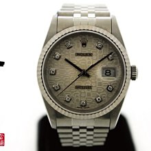 ROLEX 勞力士16234白K鋼銀白面/ 原版收藏.罕見(附原廠保證書.盒) 04/29已交誼 * 歷史價格詳細信息