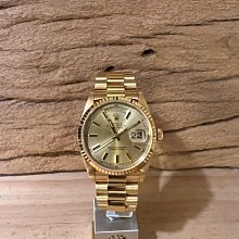 Rolex勞力士15038 蠔式日誌型18K黃金自動腕錶 ~ 附原廠保單..... 歷史價格詳細信息