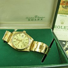 Rolex勞力士15038 蠔式日誌型18K黃金自動腕錶 ~ 附原廠保單..... 歷史價格詳細信息