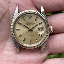Rolex Datejust 116231 116201 玫瑰半金 專用 黑色大羅馬面針組 乾淨 原裝 含三針 歷史價格詳細信息