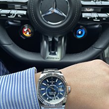 勞力士 326934 藍面天行者 ROLEX sky dweller 品項近全新 新錶即貼膜 少戴 126500 336934可參考 歷史價格詳細信息