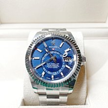 勞力士 326934 藍面天行者 ROLEX sky dweller 品項近全新 新錶即貼膜 少戴 126500 336934可參考 歷史價格詳細信息