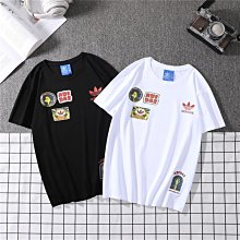 夏季潮牌達摩短袖T恤休閑寬松港風設計ins半袖黑色男女情侶上衣服#皇運 歷史價格詳細信息