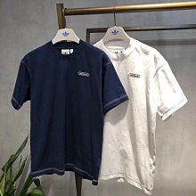 現貨熱銷-Adidas 三葉草 短T 短袖 上衣 白 白色 小Logo 花 鬱金香 手拿花 FL4066 三條線 歷史價格詳細信息