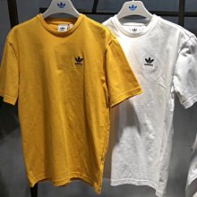 現貨熱銷-Adidas 三葉草 短T 短袖 上衣 白 白色 小Logo 花 鬱金香 手拿花 FL4066 三條線 歷史價格詳細信息
