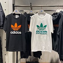 現貨熱銷-Adidas 三葉草 短T 短袖 上衣 白 白色 小Logo 花 鬱金香 手拿花 FL4066 三條線 歷史價格詳細信息