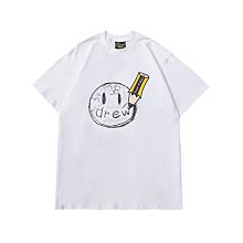 現貨-Drew HOUSE 小賈斯汀可愛小熊圖案男女情侶裝休爆款閑條紋長袖T恤衣服簡約 歷史價格詳細信息