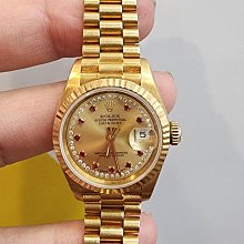 勞力士 rolex 69173 原裝電腦十鑽面盤 18k金錶 26mm 歷史價格詳細信息