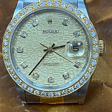 Rolex 勞力士 16233 半金 黑面 十鑽包台 歷史價格詳細信息