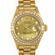 賀成交【JDPS 御典品 / 勞力士專賣】ROLEX錶 69178 MA面 18K金 26mm 附盒證 編號I-120628R 歷史價格詳細信息