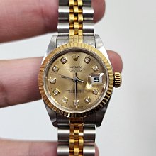 勞力士 rolex 79173 原裝 漸層藍 包台十鑽面 18k 半金 女錶 歷史價格詳細信息