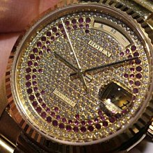 【美好時光】一級逸品分享交流ROLEX勞力士 18138 滿天星彩鑽密鑲鑽款 歷史價格詳細信息