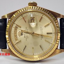 ROLEX勞力士1803/ 18K金稀有特殊原版灰黑色面  *已交誼* 歷史價格詳細信息